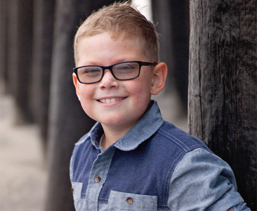 image of Austin, leukemia survivor