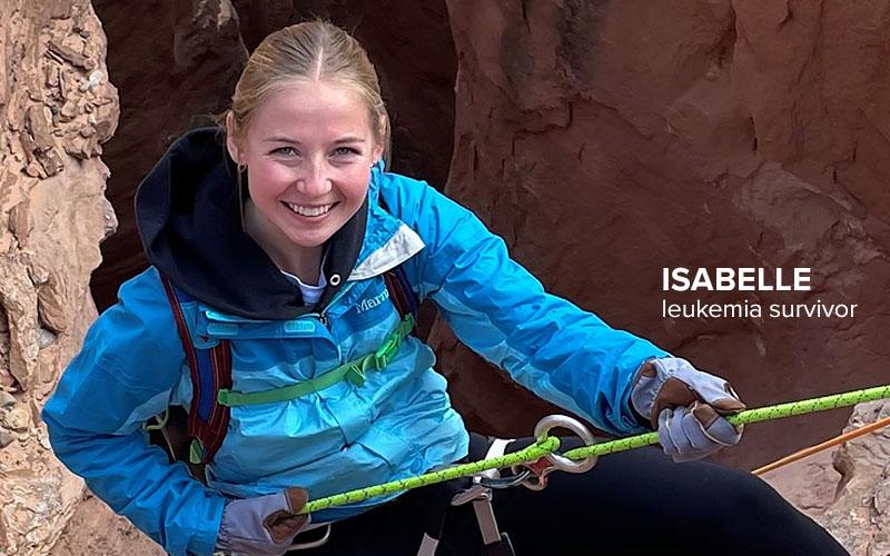 image of Isabelle, leukemia survivor