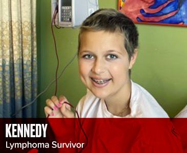 image of Kennedy, lymphoma survivor