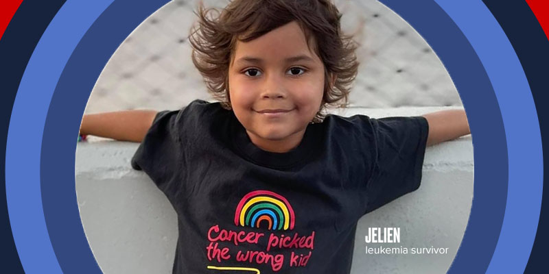 image of Jelien, leukemia survivor