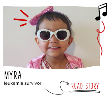 image of Myra, leukemia survivor