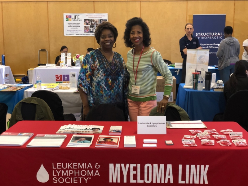 Jennifer volunteering at a Myeloma Link event in 2019. Jennifer volunteering at a Myeloma Link event in 2019.