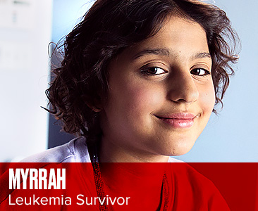 image of Myrrah, leukemia survivor