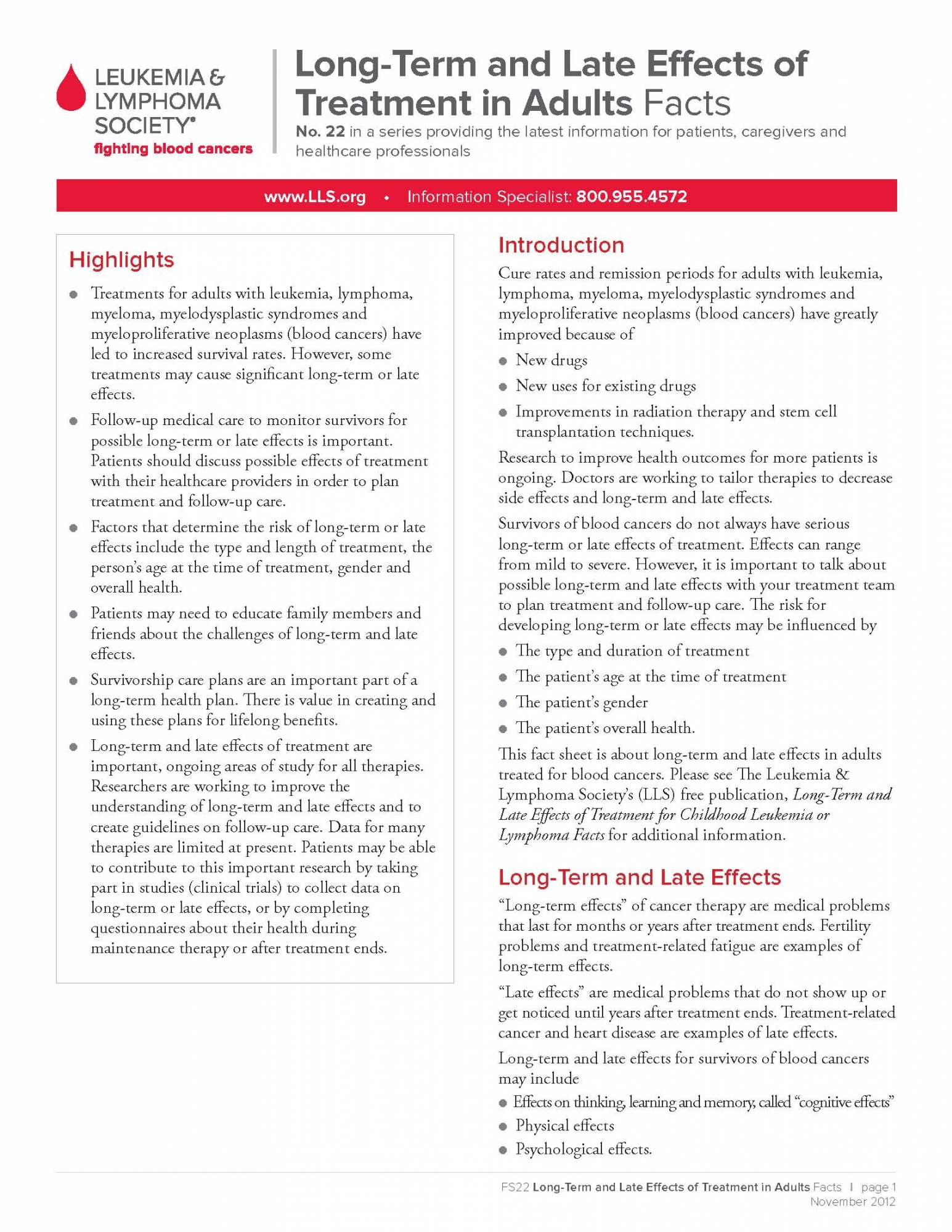 download or order free information booklets leukemia and lymphoma
