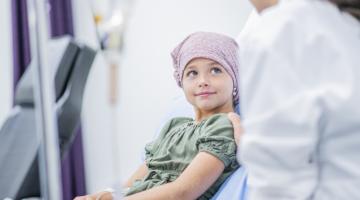 Smiling Girl with Cancer