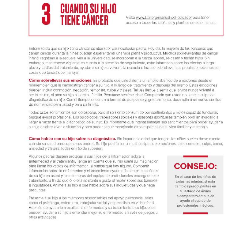 Cuando su hijo tiene cáncer