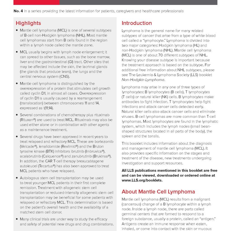 Mantle Cell Lymphoma