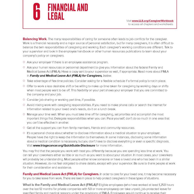 Financial and Legal - Adult Patients