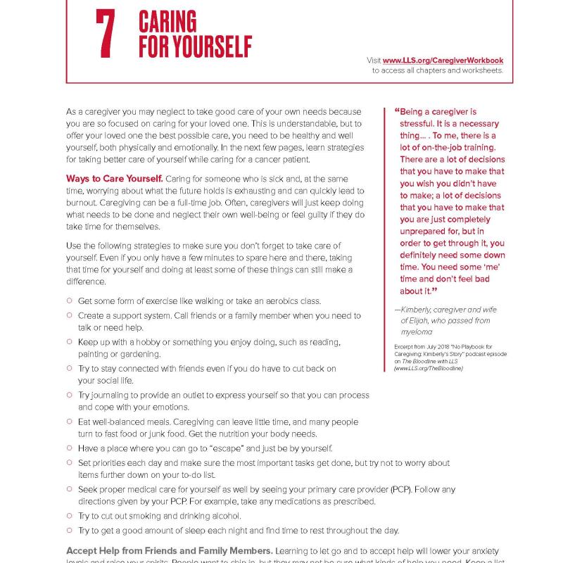 Caring for Yourself - Adult Patients