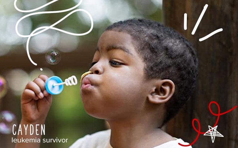 image of Cayden, leukemia survivor