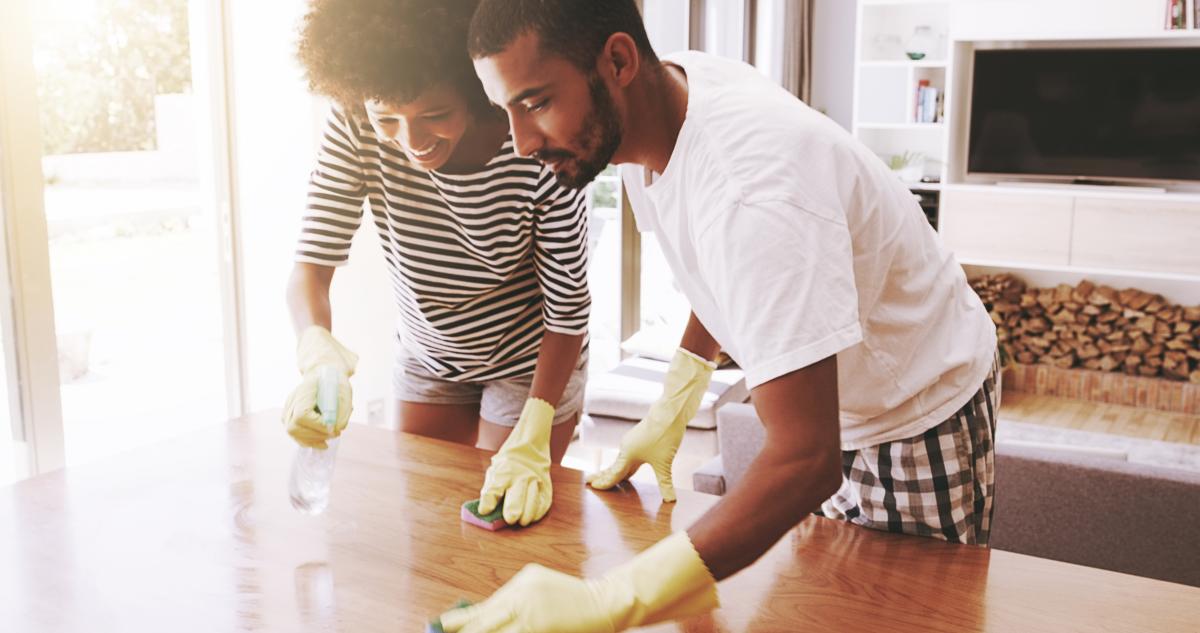 people cleaning