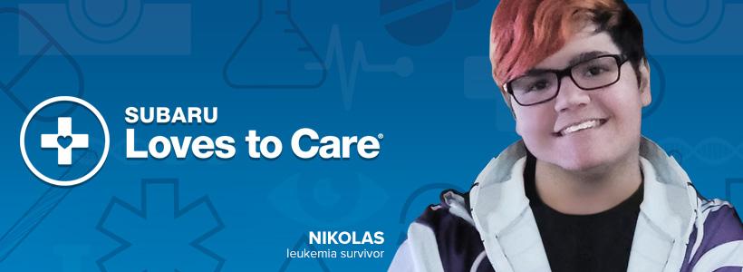 Subaru Love to Care. Image of Nikolas, leukemia survivor