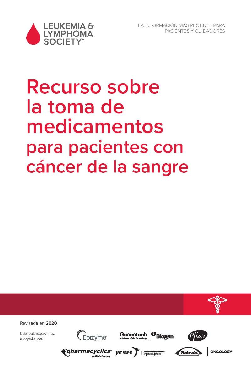 Recurso sobre la toma de medicamentos para pacientes con cáncer de la sangre
