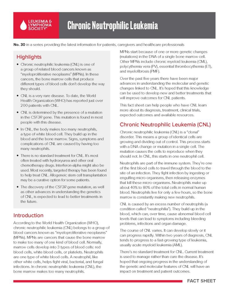 Chronic Neutrophilic Leukemia