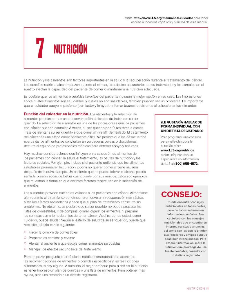 Capítulo 7: Nutrición