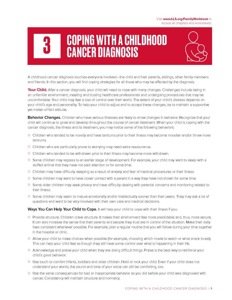 Chapter 3: Coping With a Childhood Cancer Diagnosis