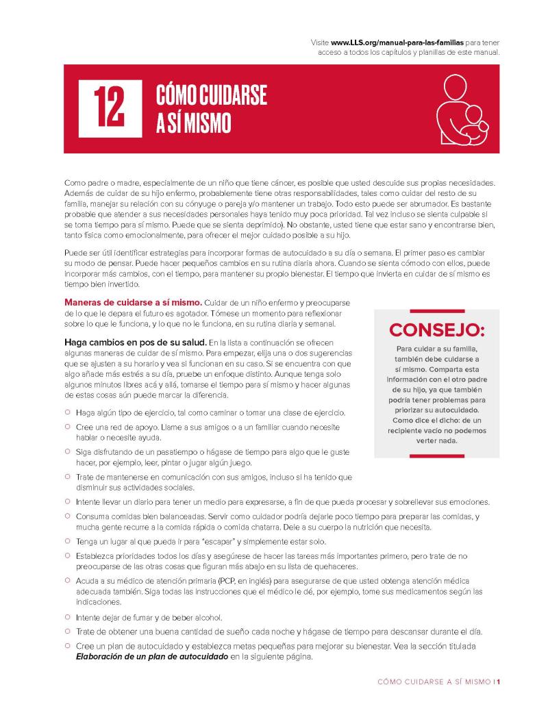 Capítulo 12: Cómo cuidarse a sí mismo