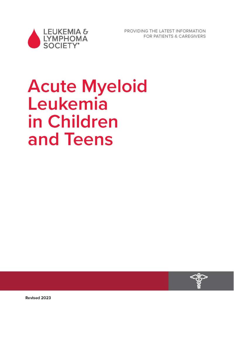 Acute Myeloid Leukemia in Children and Teens