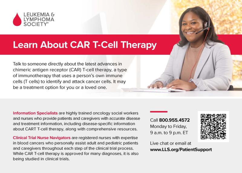 CAR T-Cell Therapy Resources Card