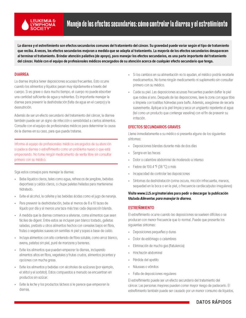Manejo de los efectos secundarios: cómo controlar la diarrea y el estreñimiento