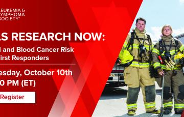 Three firefighters holding helmets